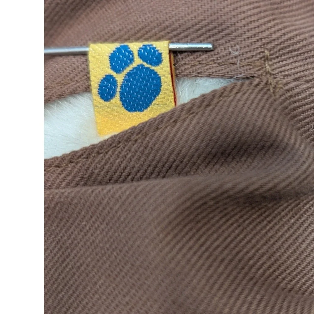 Build-A-Bear Workshop White Plush Teddy Bear Brown Scout Uniform Patches Bow